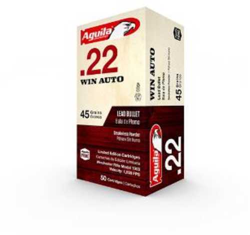 22 Winchester Rimfire 50 Rounds Ammunition Aguila 45 Grain Lead